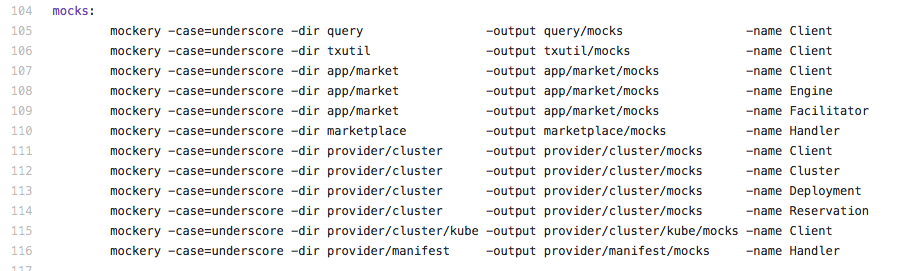 makefile mocks